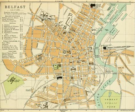 street map of belfast 1900.